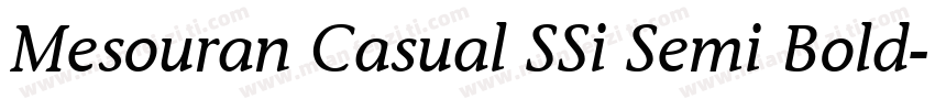 Mesouran Casual SSi Semi Bold字体转换